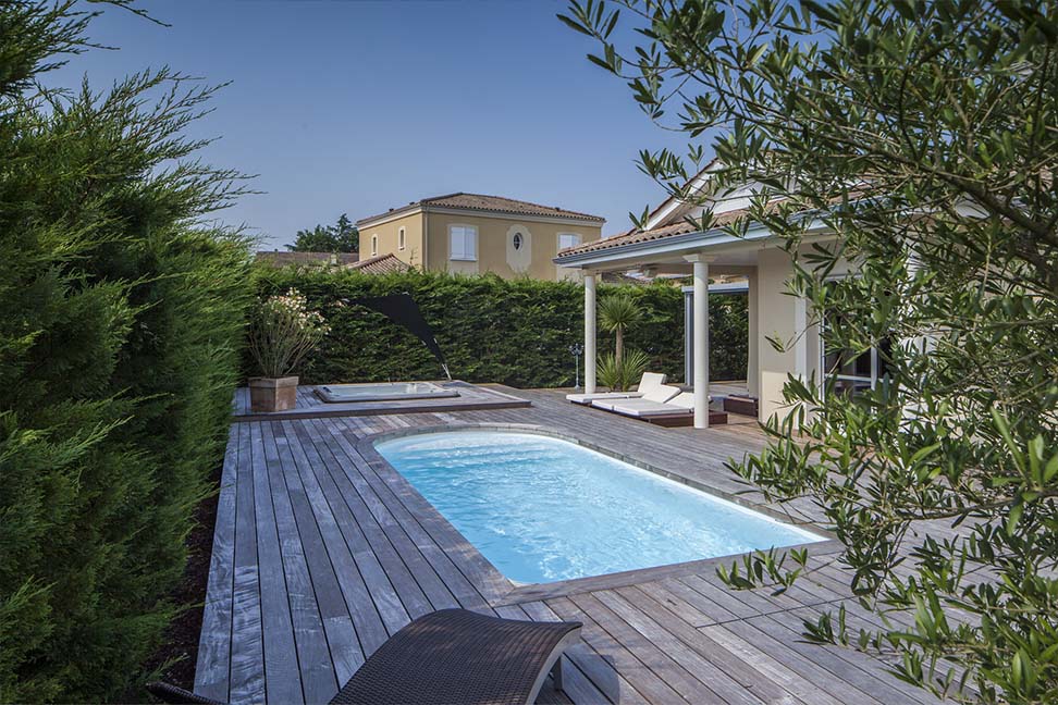 Piscine formes arrondies