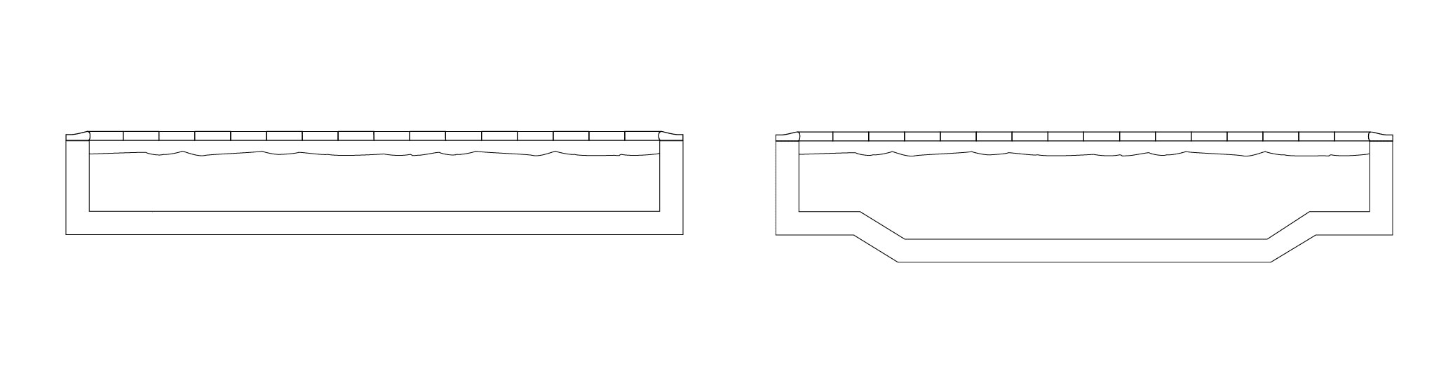 Fond plat - piscine